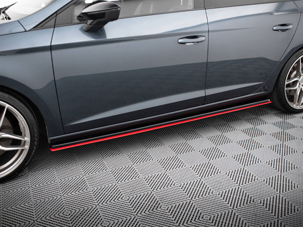 Maxton Side Skirts Diffusers V.3 Seat Leon Mk3 Cupra / FR Facelift