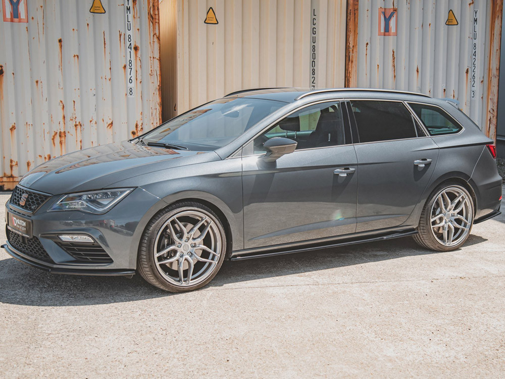 Maxton Side Skirts Diffusers V.5 Seat Leon Mk3 Cupra / FR Facelift