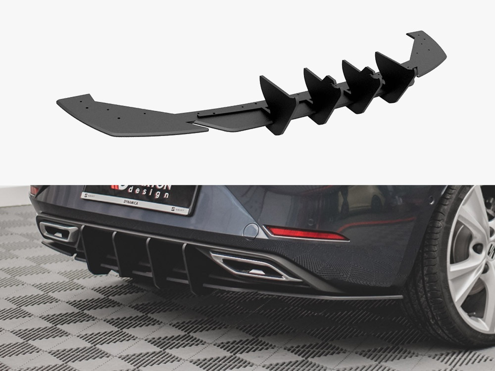 Fr Styled Rear Diffuser Maxton Street PRO Rear Diffuser Seat Leon FR Hatchback Mk4 - Darkside ...