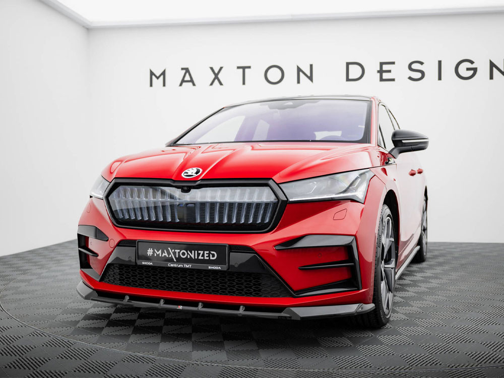 Maxton Front Splitter Skoda Enyaq Coupe iV Maxton Front Splitter Skoda Enyaq Coupe iV