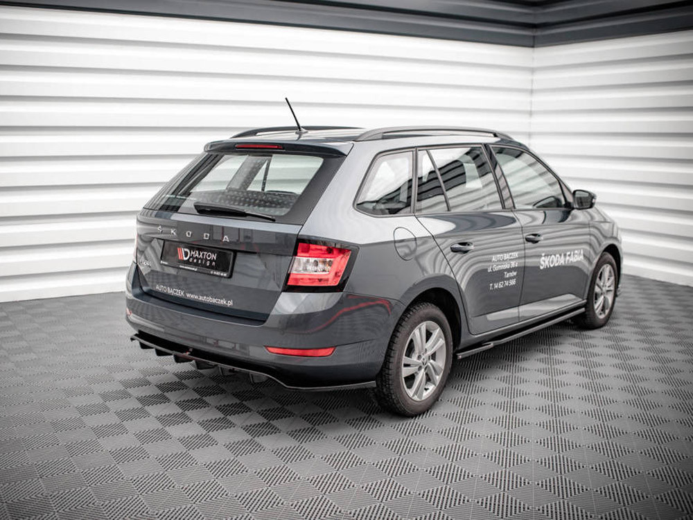 Maxton Rear Splitter (Vertical Bars) Skoda Fabia Estate Mk3 Facelift Maxton Rear Splitter (Vertical Bars) Skoda Fabia Estate Mk3 Facelift