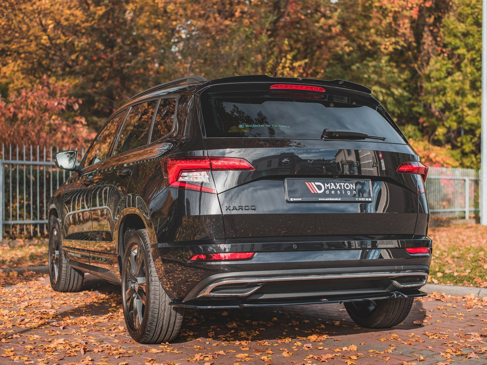 Maxton Central Rear Splitter Skoda Karoq Sportline Maxton Central Rear Splitter Skoda Karoq Sportline