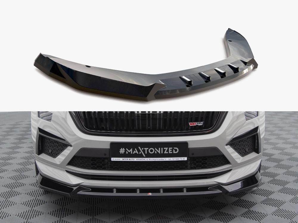 Maxton Front Splitter V.1 Skoda Kodiaq RS Mk1 Facelift Maxton Front Splitter V.1 Skoda Kodiaq RS Mk1 Facelift