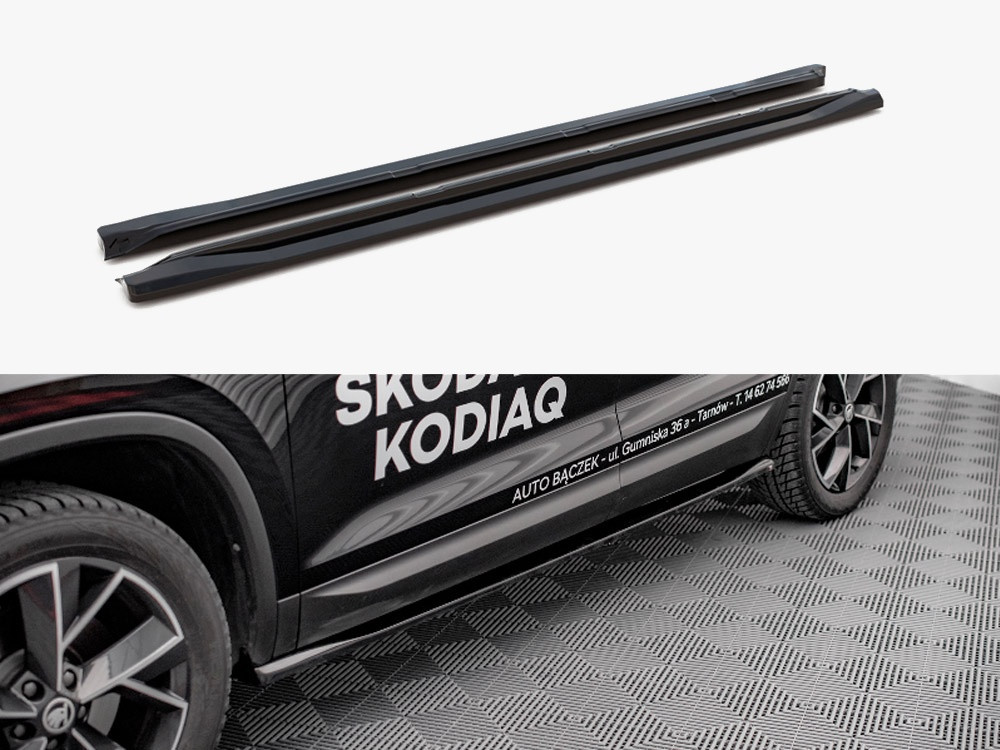 Maxton Side Skirts Diffusers Skoda Kodiaq Mk1 Facelift Maxton Side Skirts Diffusers Skoda Kodiaq Mk1 Facelift