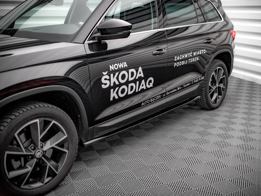 Maxton Side Skirts Diffusers Skoda Kodiaq Mk1 Facelift Maxton Side Skirts Diffusers Skoda Kodiaq Mk1 Facelift