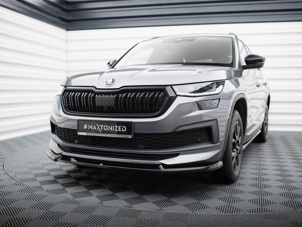 Maxton Front Splitter V.1 Skoda Kodiaq Sportline Mk1 Facelift