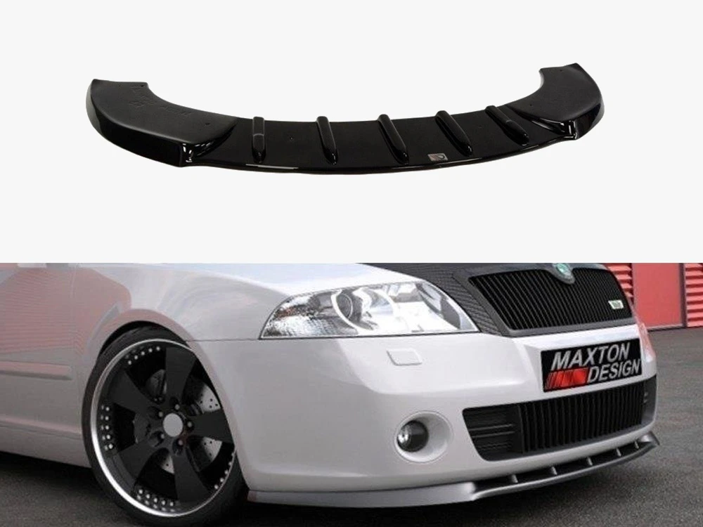 Maxton Front Splitter Skoda Octavia MK2 VRS Pre-facelift (2005-2007)