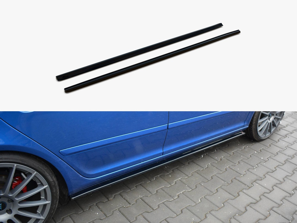 Maxton Side Skirts Splitters Skoda Octavia MK2 VRS Facelift  (2008-2013)