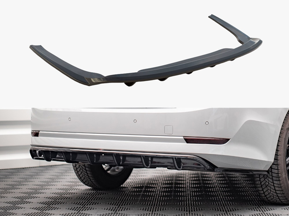 Maxton Rear Splitter (Vertical Bars) Skoda Octavia Mk4 Maxton Rear Splitter (Vertical Bars) Skoda Octavia Mk4