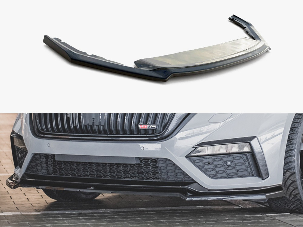 Maxton Front Splitter V4 Skoda Octavia RS MK4 (2020-) Maxton Front Splitter V4 Skoda Octavia RS MK4 (2020-)
