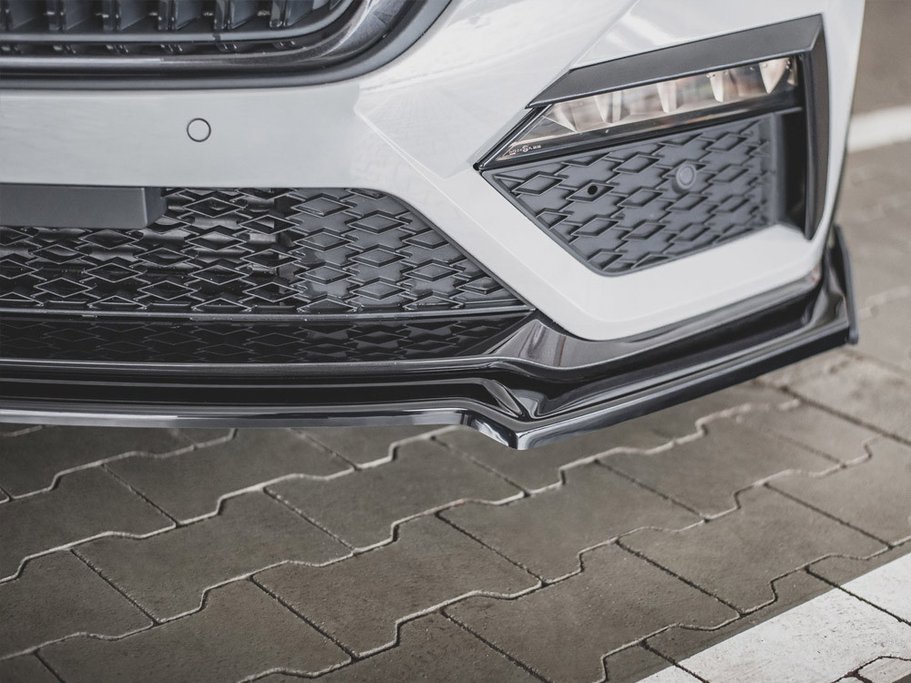 Maxton Front Splitter V.2 + Flaps Skoda Octavia RS Mk4 Maxton Front Splitter V.2 + Flaps Skoda Octavia RS Mk4