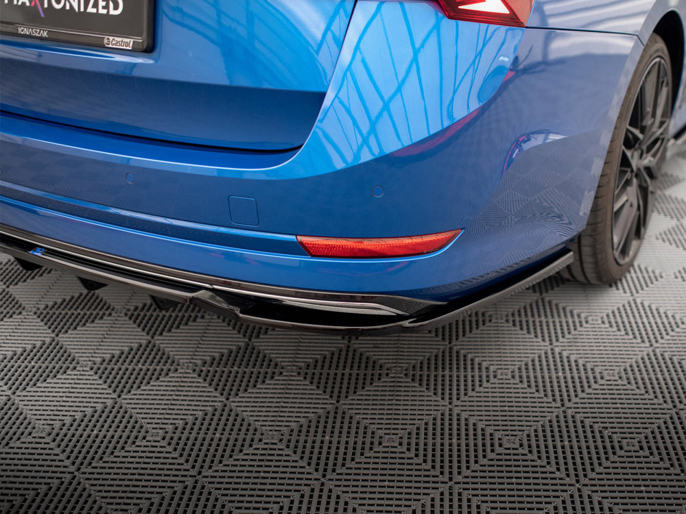 Maxton Rear Splitter (Vertical Bars) Skoda Octavia Sportline Mk4 Maxton Rear Splitter (Vertical Bars) Skoda Octavia Sportline Mk4