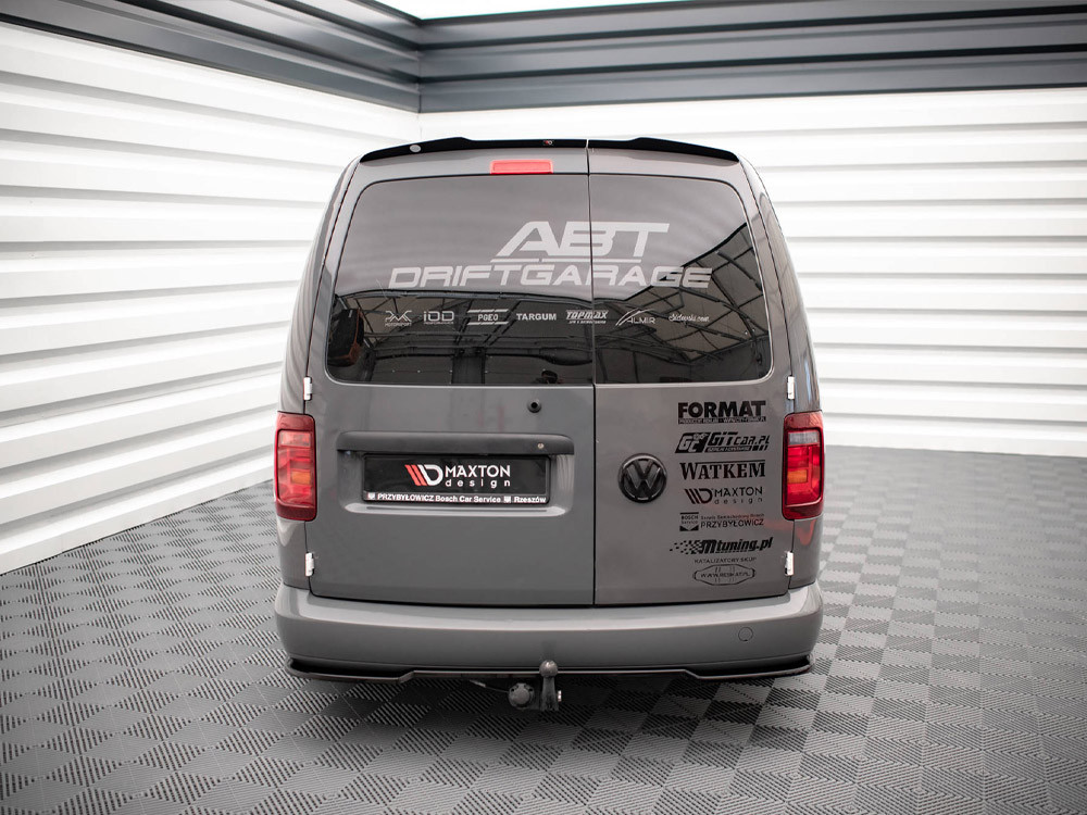 Maxton Central Rear Splitter VW Caddy Long Mk3 Facelift Maxton Central Rear Splitter VW Caddy Long Mk3 Facelift