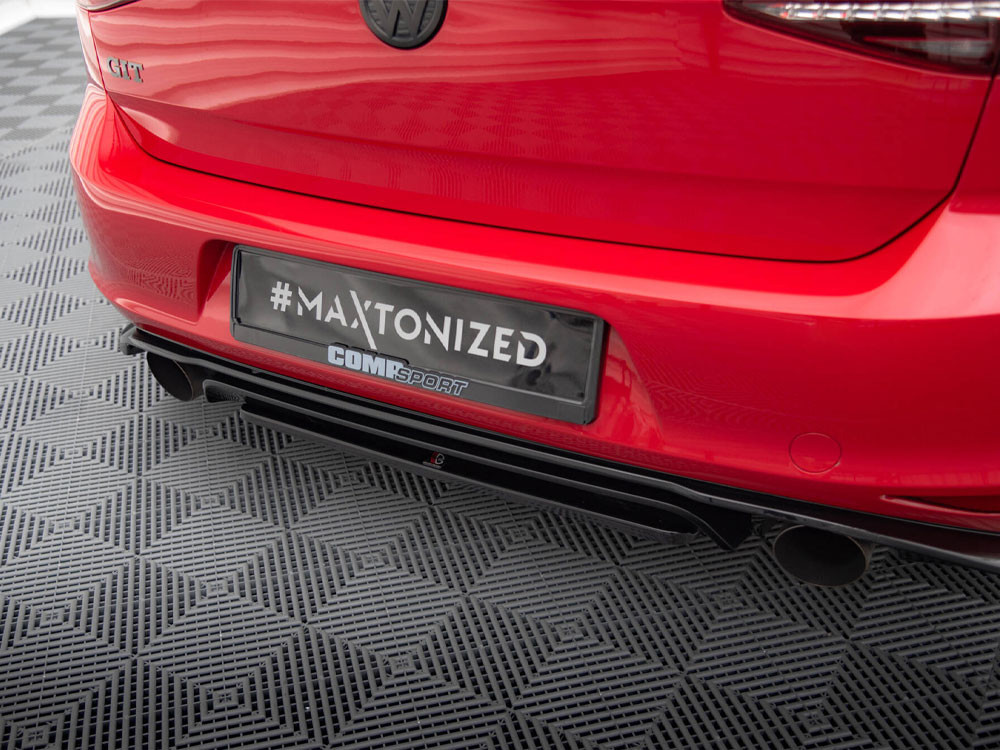 Maxton Central Rear Splitter VW Golf GTI Mk7 Clubsport Maxton Central Rear Splitter VW Golf GTI Mk7 Clubsport