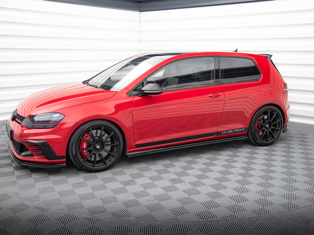 Maxton Side Skirts Diffusers VW Golf Mk7 GTI Clubsport