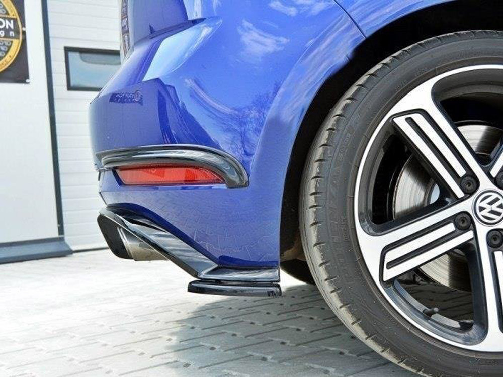 Maxton Rear Side Splitters Volkswagen Golf Hatchback R / R-Line Mk7 Facelift
