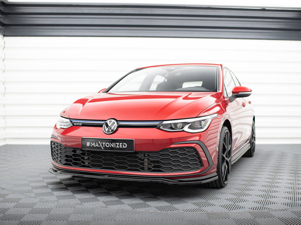 Maxton Front Splitter V.4 Volkswagen Golf GTI / GTE / GTD / R-Line Mk8 Maxton Front Splitter V.4 Volkswagen Golf GTI / GTE / GTD / R-Line Mk8