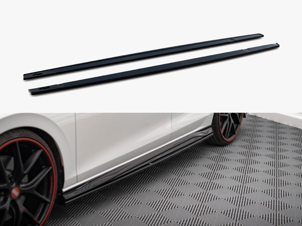 Maxton Side Skirts Diffusers V.4 Volkswagen Golf GTI / GTE / GTI Clubsport / GTD/ R-Line Mk8 Maxton Side Skirts Diffusers V.4 Volkswagen Golf GTI / GTE / GTI Clubsport / GTD/ R-Line Mk8