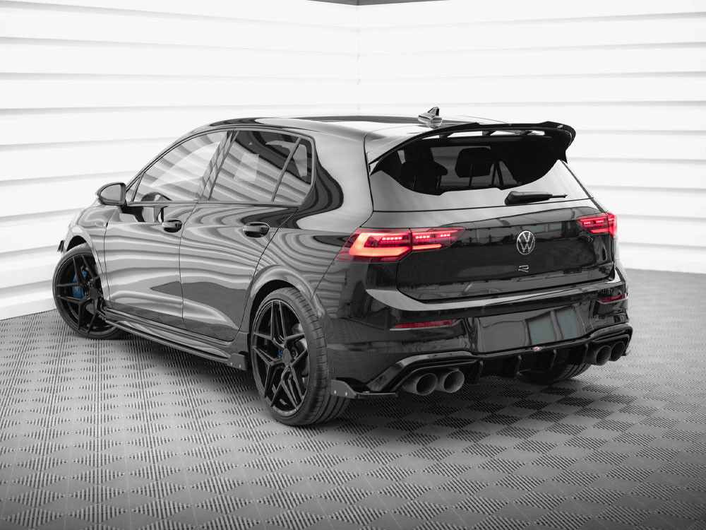 Maxton Rear Side Splitters V.6 + Flaps Volkswagen Golf R Mk8 Maxton Rear Side Splitters V.6 + Flaps Volkswagen Golf R Mk8