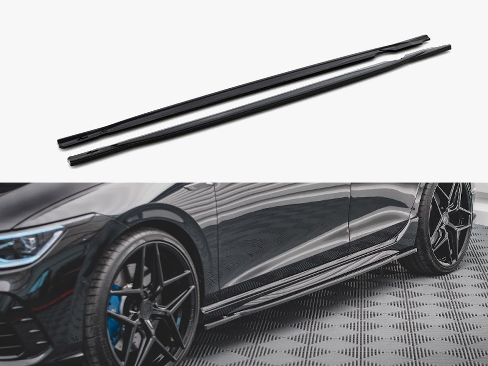 Maxton Side Skirts Diffusers V.1 Volkswagen Golf R Mk8 Maxton Side Skirts Diffusers V.1 Volkswagen Golf R Mk8