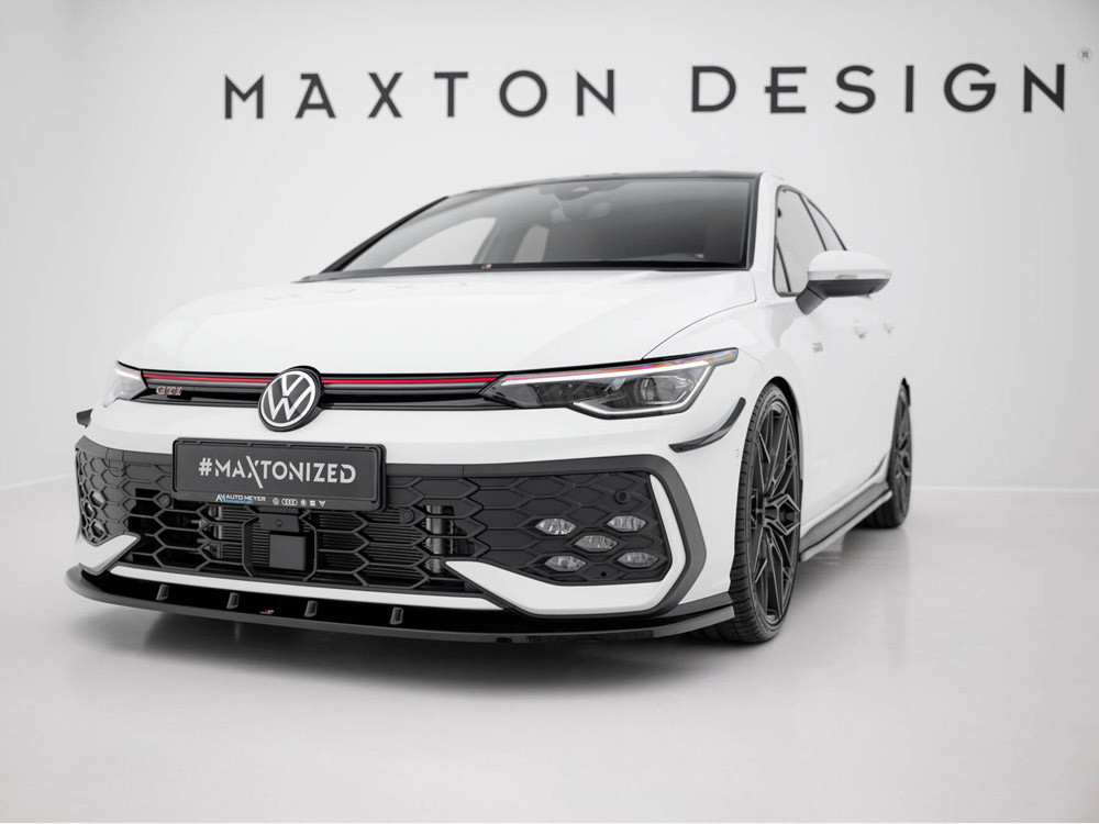 Maxton Front Splitter V.2 Volkswagen Golf GTI / GTE / R-Line Mk8 Facelift Maxton Front Splitter V.2 Volkswagen Golf GTI / GTE / R-Line Mk8 Facelift
