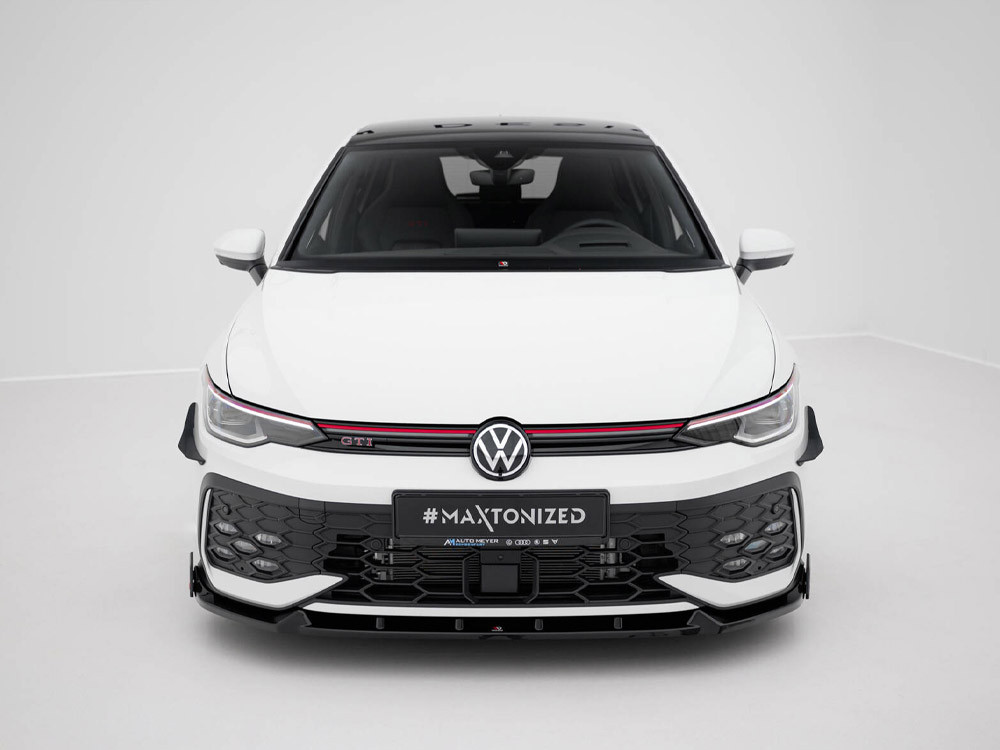 Maxton Front Splitter V.2 + Flaps Volkswagen Golf GTI / GTE / R-Line Mk8 Facelift Maxton Front Splitter V.2 + Flaps Volkswagen Golf GTI / GTE / R-Line Mk8 Facelift