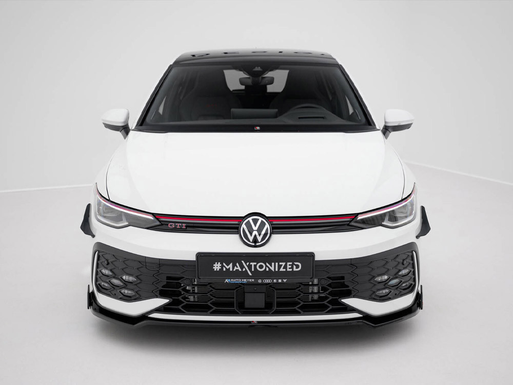 Maxton Front Splitter V.3 + Flaps Volkswagen Golf GTI / GTE / R-Line Mk8 Facelift Maxton Front Splitter V.3 + Flaps Volkswagen Golf GTI / GTE / R-Line Mk8 Facelift