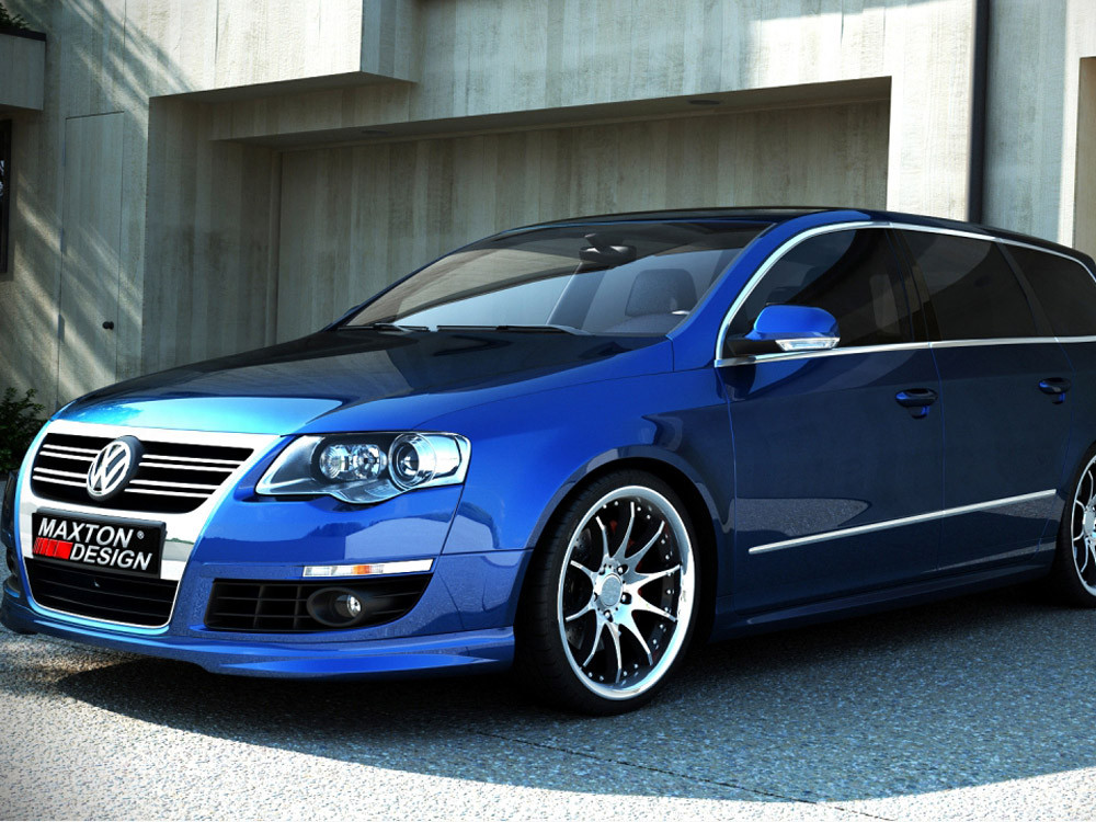 Maxton Front Bumper Spoiler VW Passat B6 ( R-line Look )