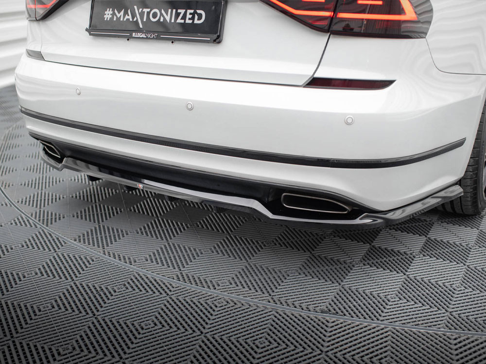 Maxton Rear Splitter (Vertical Bars) Volkswagen Passat GT B8 Facelift USA