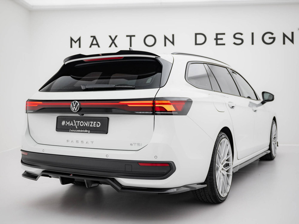 Maxton Rear Splitter (Vertical Bars) Volkswagen Passat B9 Maxton Rear Splitter (Vertical Bars) Volkswagen Passat B9