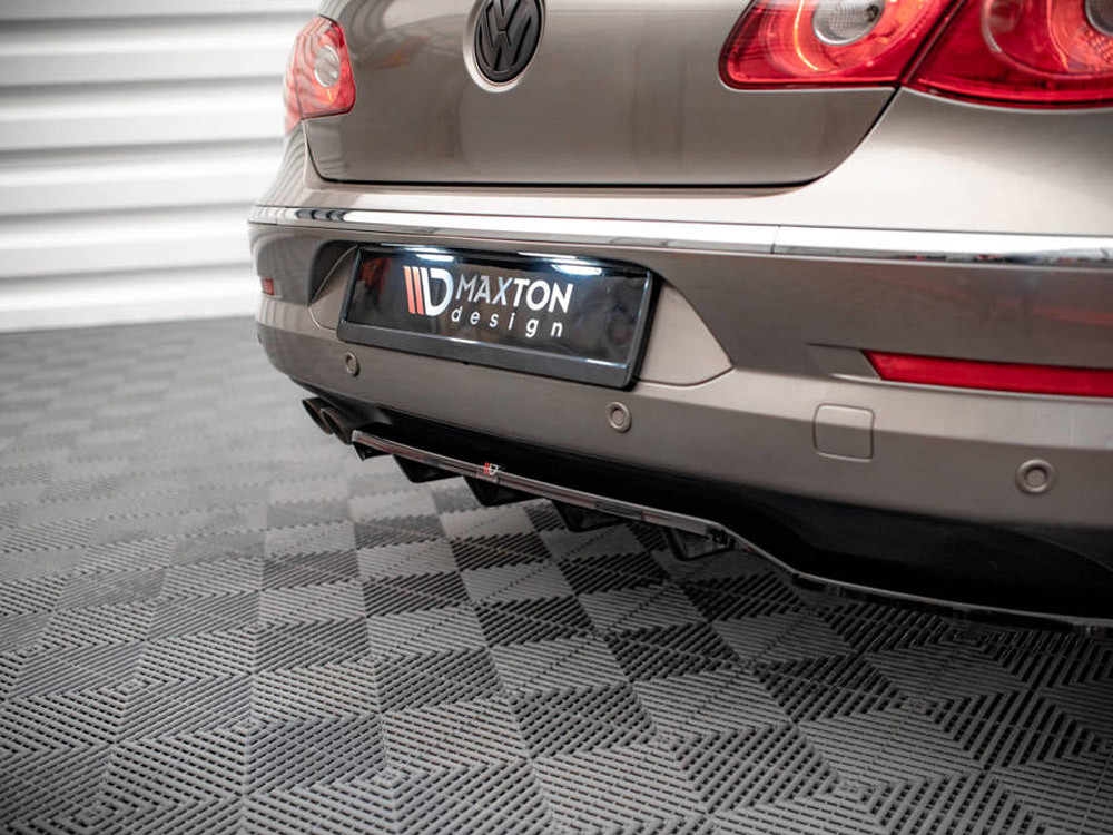 Maxton Central Rear Splitter (Vertical Bars) VW Passat CC Maxton Central Rear Splitter (Vertical Bars) VW Passat CC