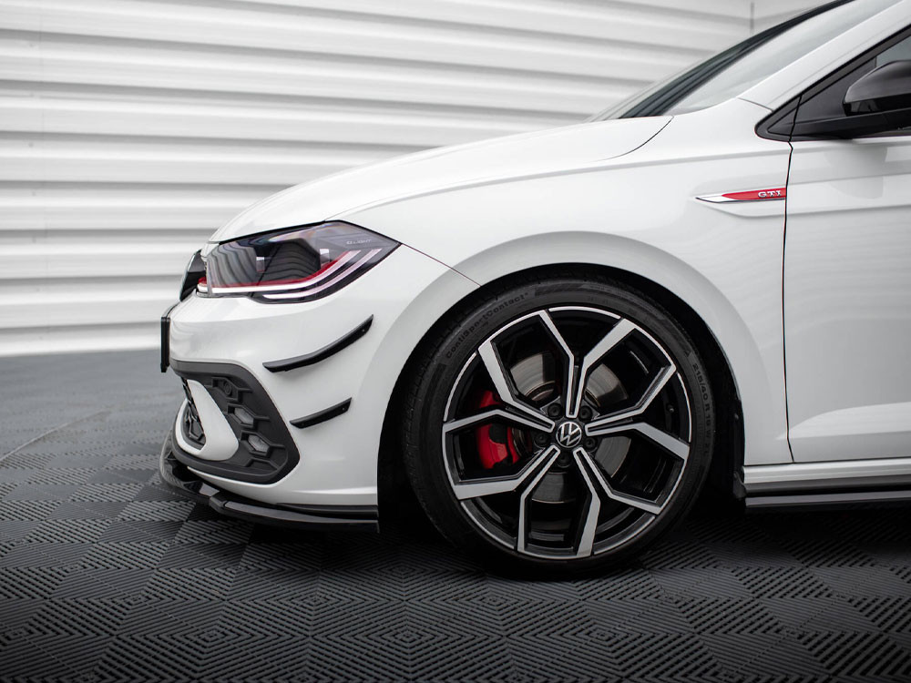 Maxton Front Bumper Wings (Canards) Volkswagen Polo GTI Mk6 Facelift Maxton Front Bumper Wings (Canards) Volkswagen Polo GTI Mk6 Facelift
