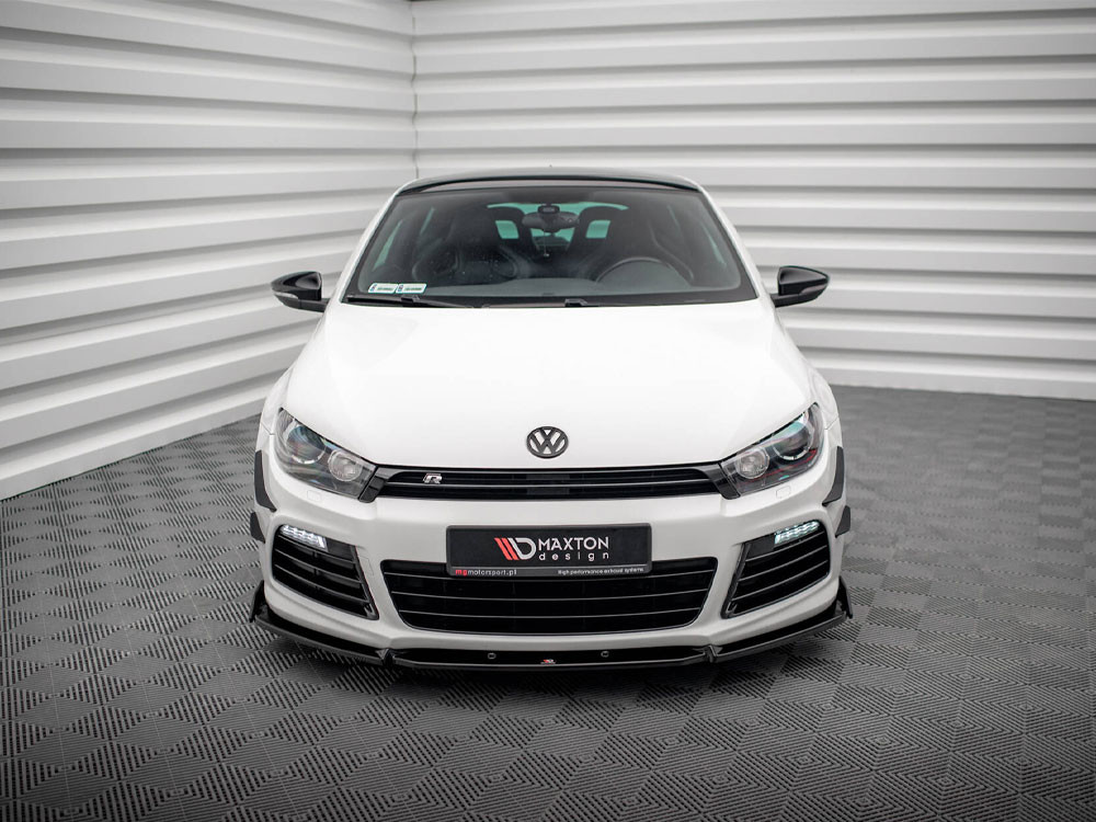 Maxton Front Splitter V.3 + Flaps Volkswagen Scirocco R Mk3