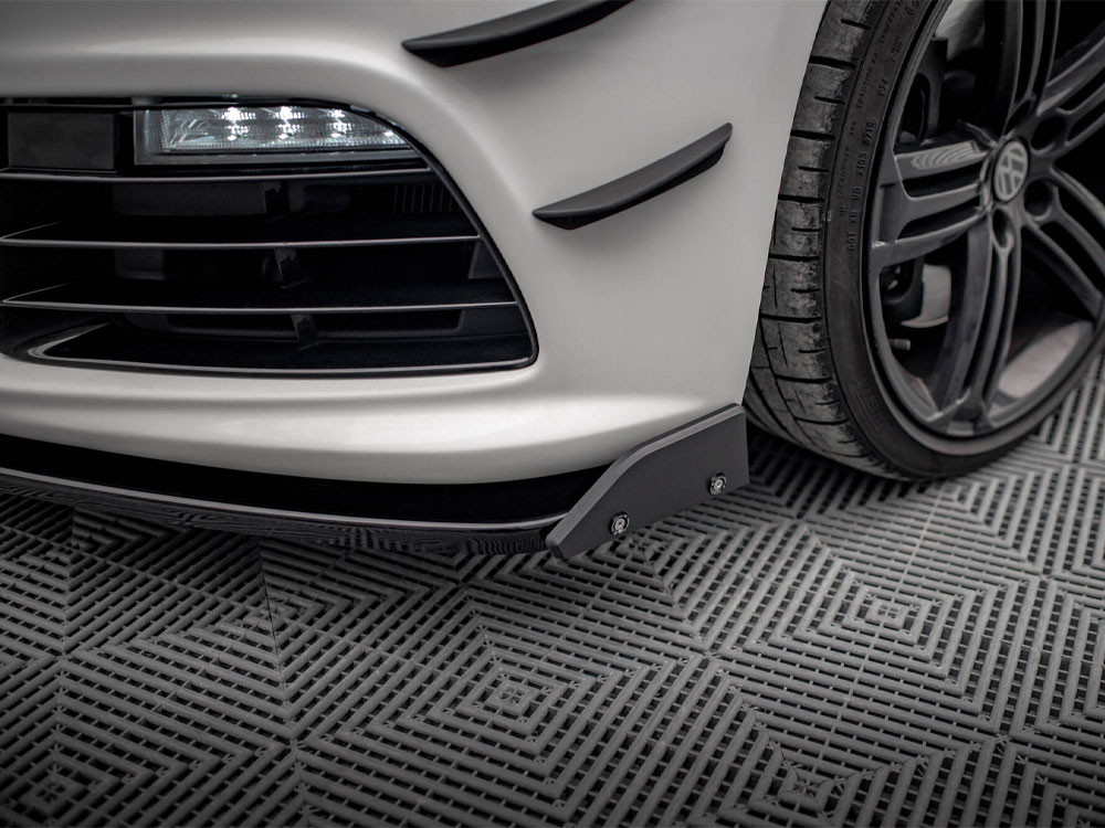 Maxton Front Splitter V.3 + Flaps Volkswagen Scirocco R Mk3