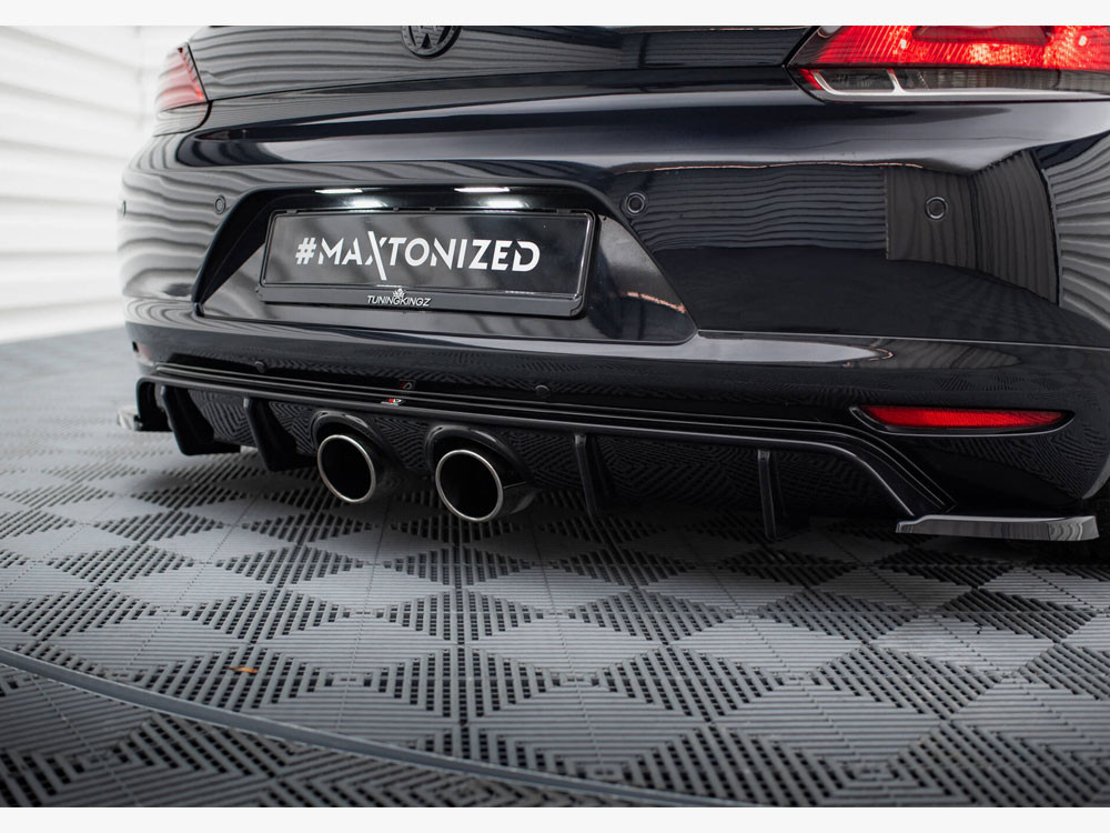 Maxton Rear Valance V.2 Volkswagen Scirocco Mk3 (R32 Exhaust)