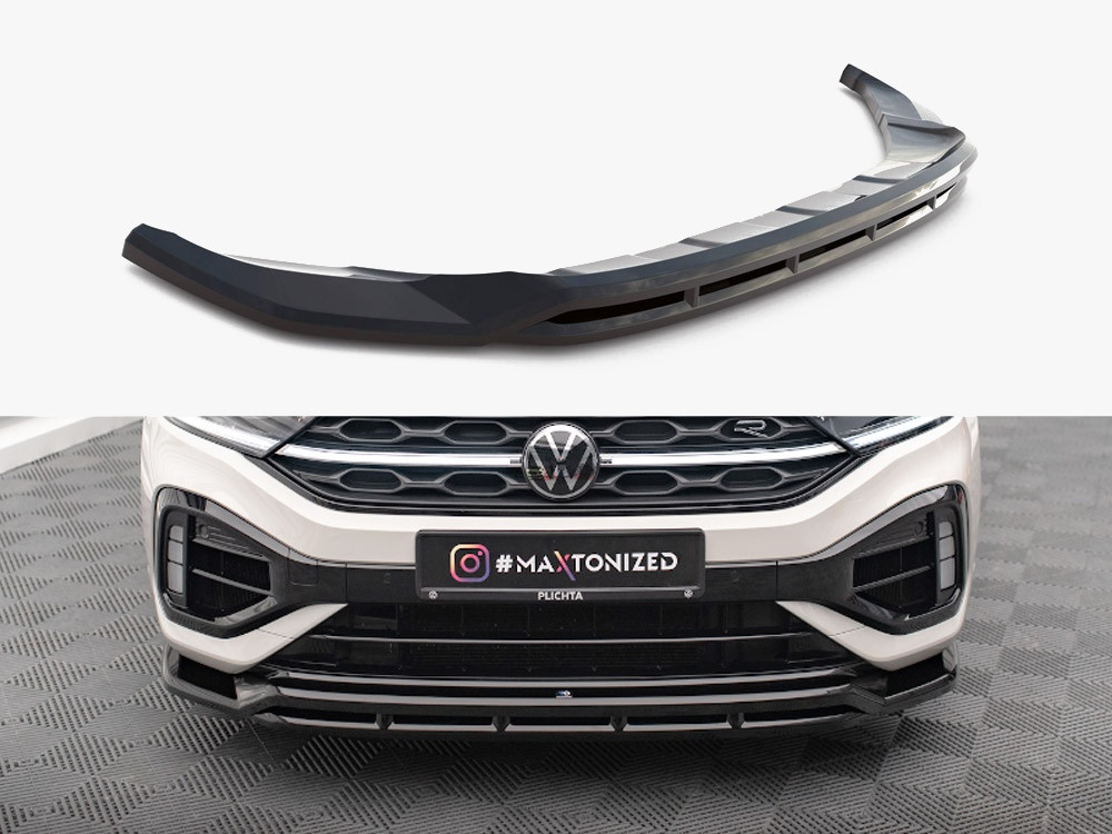 Maxton Front Splitter V.1 Volkswagen T-Roc R / R-Line Mk1 Facelift Maxton Front Splitter V.1 Volkswagen T-Roc R / R-Line Mk1 Facelift