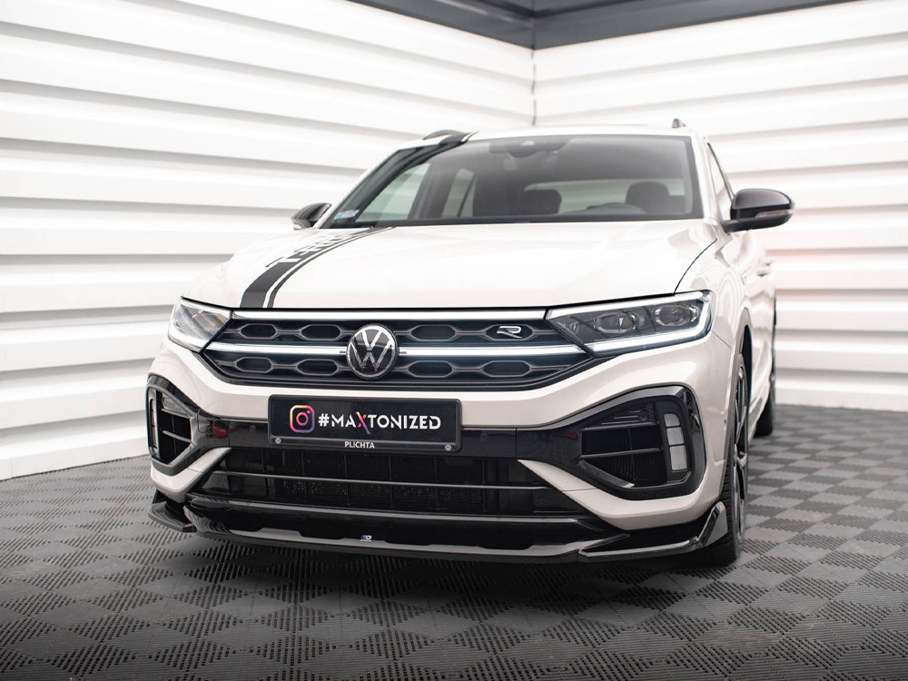 Maxton Front Splitter V.2 Volkswagen T-Roc R / R-Line Mk1 Facelift Maxton Front Splitter V.2 Volkswagen T-Roc R / R-Line Mk1 Facelift