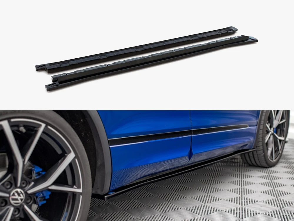 Maxton Side Skirts Diffusers VW Tiguan R  / R-line MK2 Facelift (2020-)