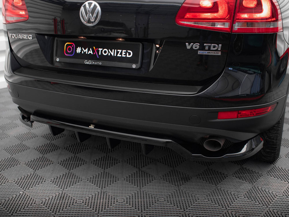 Maxton Rear Splitter (Vertical Bars) Volkswagen Touareg Mk2 Maxton Rear Splitter (Vertical Bars) Volkswagen Touareg Mk2