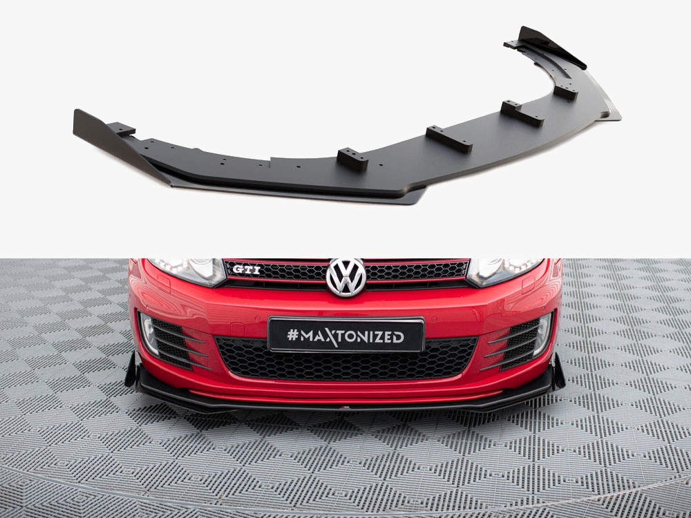 Maxton Street PRO Front Splitter V.3 + Flaps VW Golf GTI Mk6 Maxton Street PRO Front Splitter V.3 + Flaps VW Golf GTI Mk6