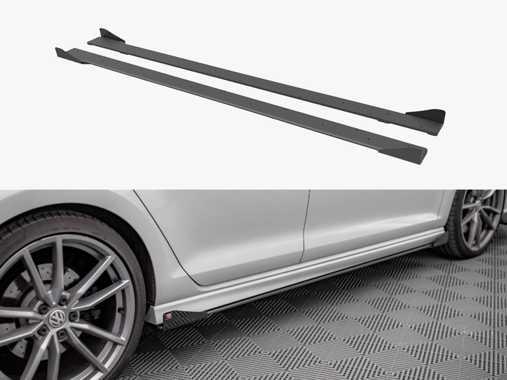 Maxton Street PRO Side Skirts Diffusers + Flaps VW Golf R Mk7 Maxton Street PRO Side Skirts Diffusers + Flaps VW Golf R Mk7