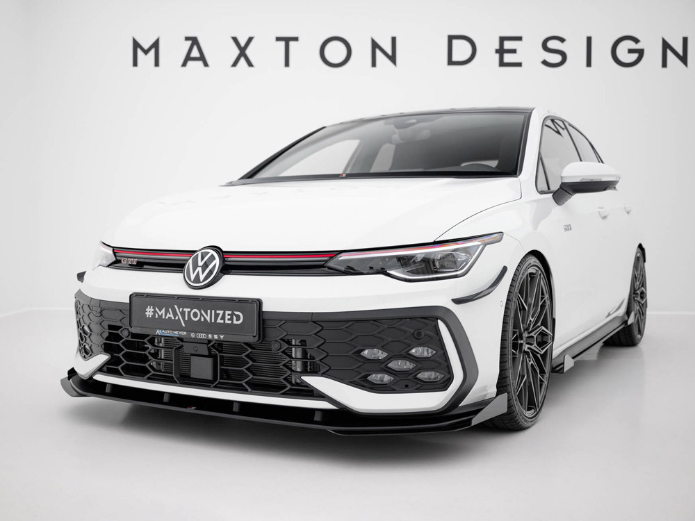 Maxton Street PRO Front Splitter + Flaps Volkswagen Golf GTI / GTE / R-Line Mk8 Facelift Maxton Street PRO Front Splitter + Flaps Volkswagen Golf GTI / GTE / R-Line Mk8 Facelift