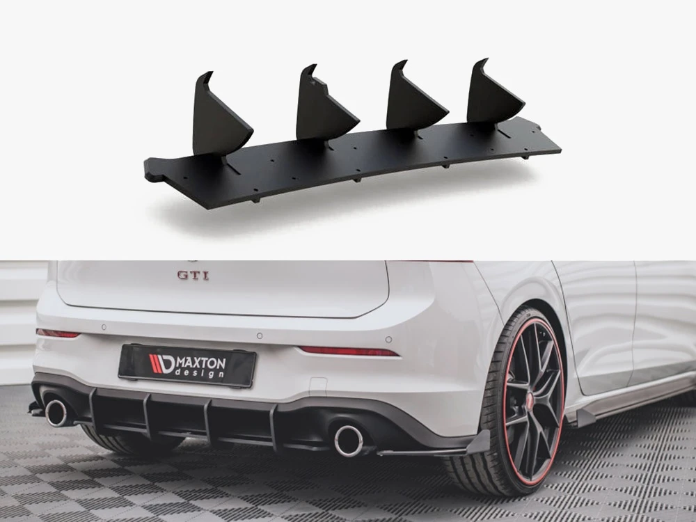 Maxton Diffuser Maxton Street PRO Rear Diffuser V.1 VW Golf 8 GTI - Darkside Developments