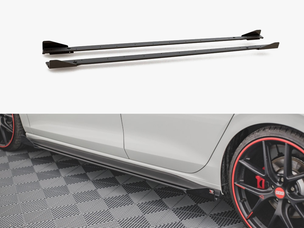 Maxton Street PRO Side Skirts Diffusers + Flaps Volkswagen Golf GTI / GTE / GTI Clubsport / R-Line Mk8 Maxton Street PRO Side Skirts Diffusers + Flaps Volkswagen Golf GTI / GTE / GTI Clubsport / R-Line Mk8