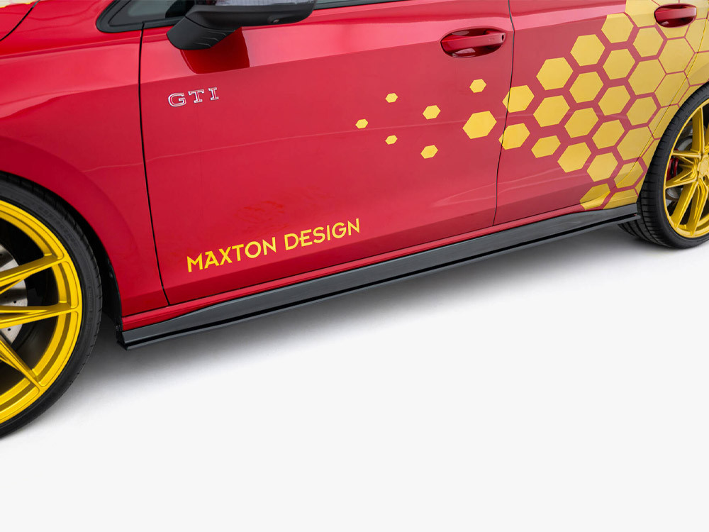 Maxton Street Pro Side Skirts Diffusers Volkswagen Golf GTI Clubsport Mk8 Facelift Maxton Street Pro Side Skirts Diffusers Volkswagen Golf GTI Clubsport Mk8 Facelift