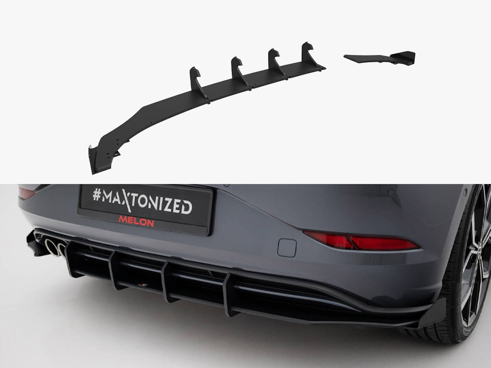 Maxton Street PRO Rear Diffuser + Flaps Volkswagen Polo GTI Mk6 Facelift Maxton Street PRO Rear Diffuser + Flaps Volkswagen Polo GTI Mk6 Facelift