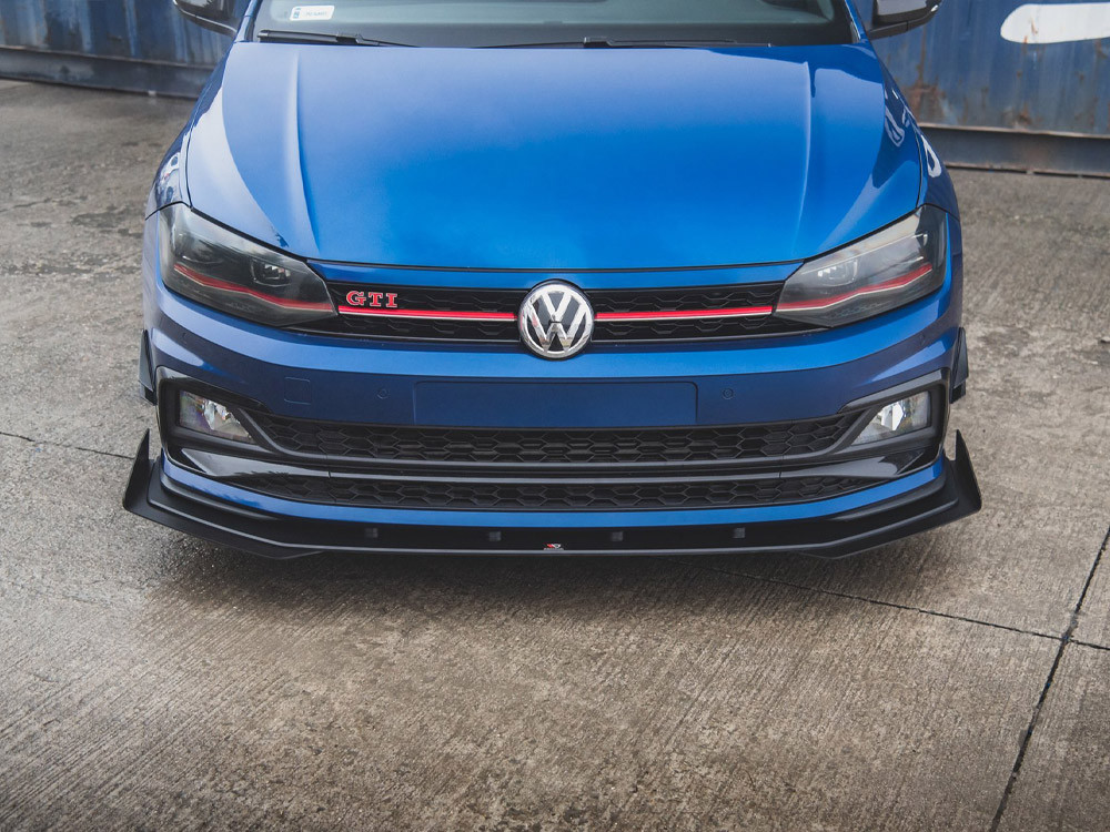 Maxton Street PRO Front Splitter + Flaps VW Polo GTI Mk6 Maxton Street PRO Front Splitter + Flaps VW Polo GTI Mk6