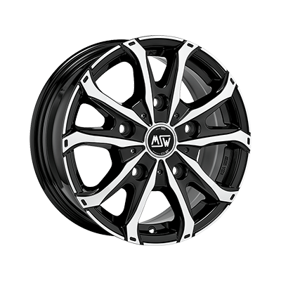 MSW MSW 48 VAN GLOSS BLACK FULL POLISHED - 17x7 - 5x120 - CB: 65.1 - ET55