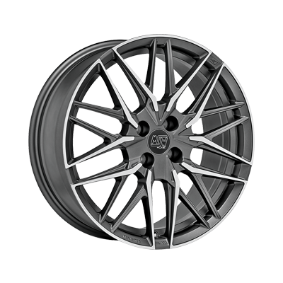 MSW MSW 50-4 MATT GUN METAL FULL POLISHED (MGMFP) - 17x7 - 4x108 - CB: 65.1 - ET20