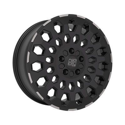 MSW MSW 99 VAN MATT BLACK LIP POLISHED - 18x7.5 - 5x120 - CB: 65.1 - ET43
